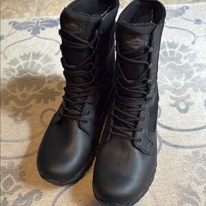 Merrell Black Tactical Boots High-Top Durable. MQC Patrol WP